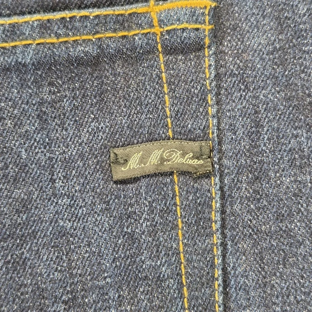 Maurizio Massimino Jeans Mens Blue Selvedge Made In Italy Raw Hem Fits 31x28